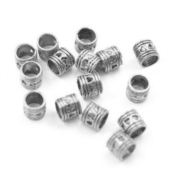 DIY 20pcs silver pearl big hole spacer beads fit Charm European Bracelet Jewelry DIY 20pcs silver pearl big hole spacer beads fit Charm European Bracelet Jewelry